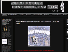 Tablet Screenshot of criminalizeconservatism.com